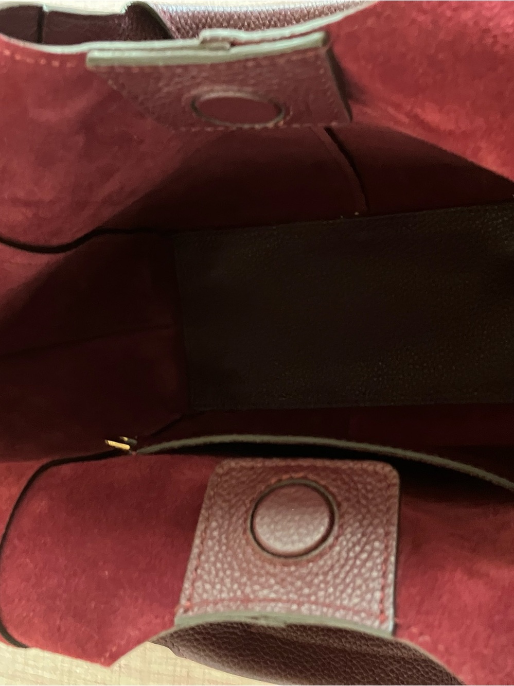 RSVP Paris Parachute Mini Bag in Grained Burgundy - Picture 4 of 6